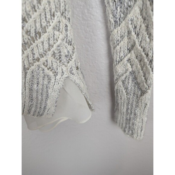 Lucky Brand Oatmeal Chevron Sweater Women's Large - Picture 7 of 9